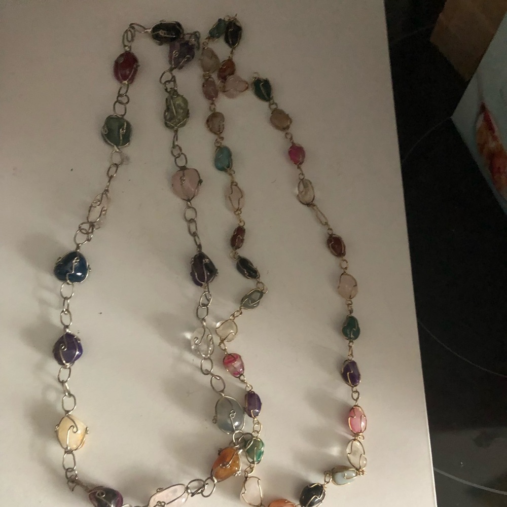 2 Vintage Stone Necklace Bundle- 409 $40 or $35 w/offer